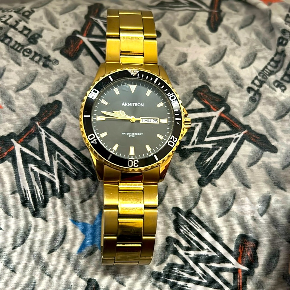 A Gold ARMITRON watch I bought size for men